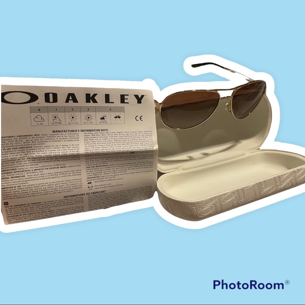 Oakley OO4054 Caveat™ Gold Sunglasses brown lens